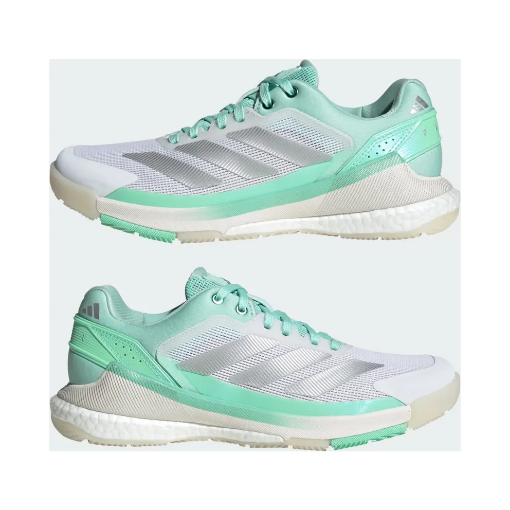 Adidas Crazyquick BOOST Padel Shoes Green / Silver Metallic / Pulse Mint (KI3589)