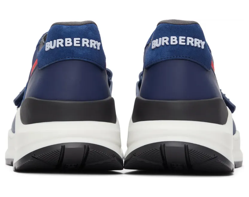 Burberry Blue & Red Ramsey Sneakers (8045534) (4)