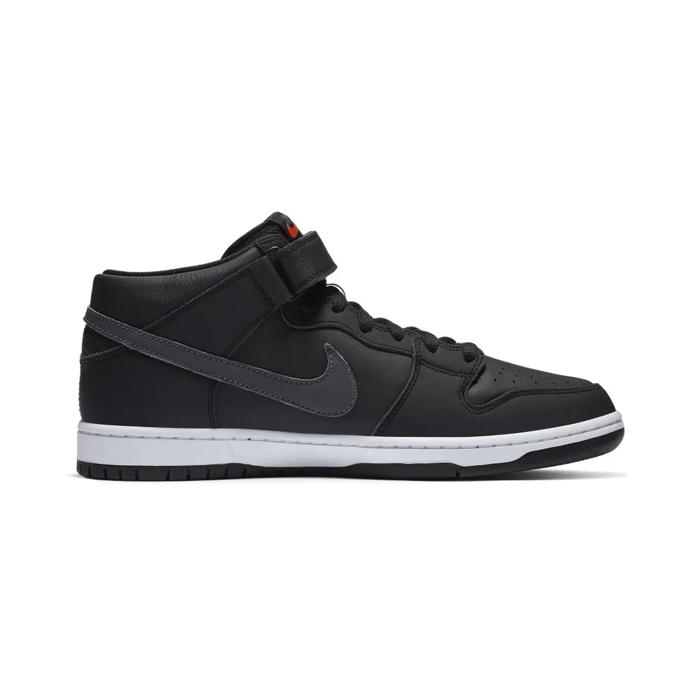 Nike SB Dunk Mid ISO Orange Label Black Dark Grey (2020) (CV4283-001)