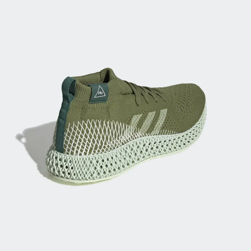 adidas 4D Runner Pharrell Tech Olive Tech Olive/Running White/Collegiate Green (FV6334)