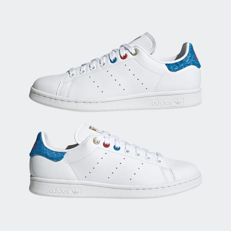 Adidas Stan Smith Cloud White / Blue Rush / Matte Gold (GY5701)