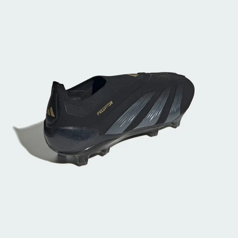 adidas Predator Elite Laceless FG Core Black Carbon Gold Metallic (IF8860)