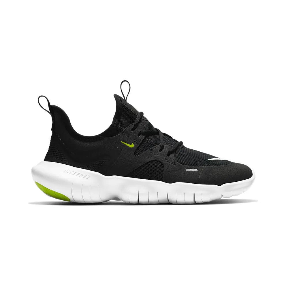 Nike Free RN 5.0 Black Volt White (GS) Black/Anthracite-Volt-White (AR4143-001)