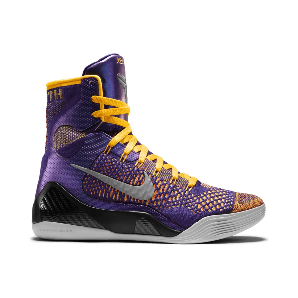 Nike Kobe 9 Elite Team Showtime Court Purple/White-Laser Orange-Wolf Grey (630847-500)