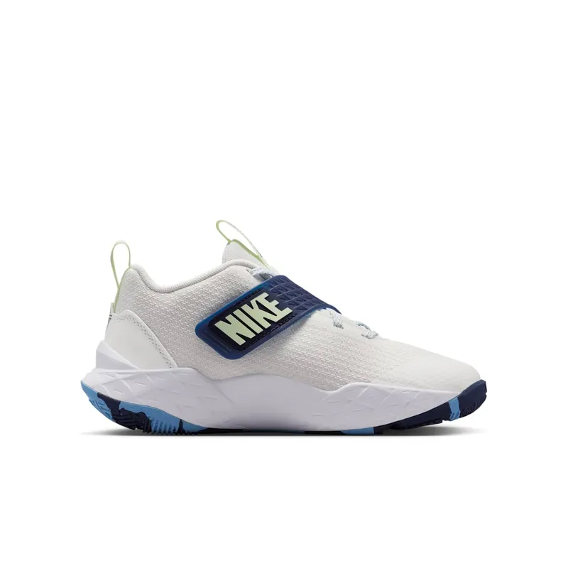 Nike Team Hustle D 12 White Midnight Navy Volt Tint (HF6279-104)