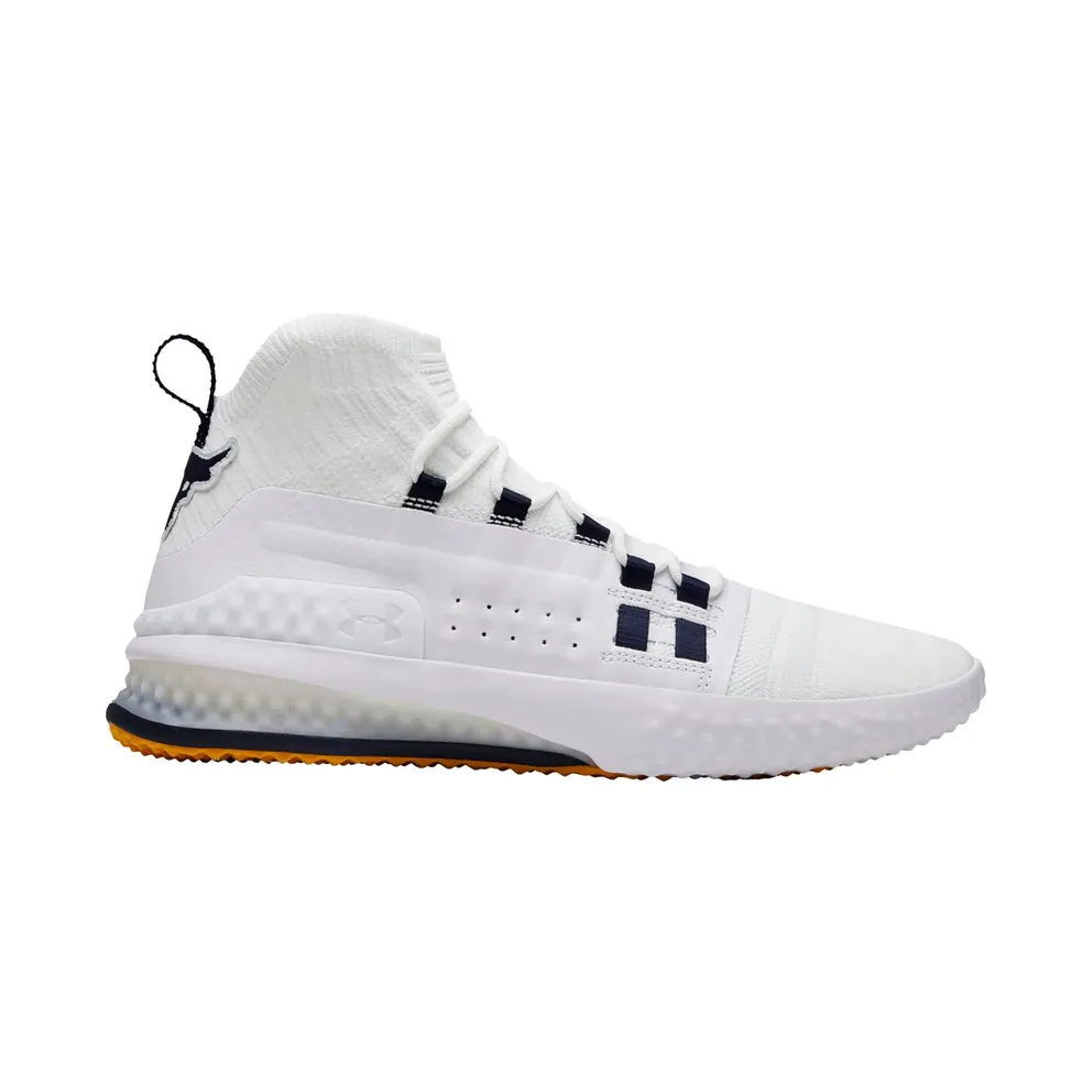 Under Armour Project Rock 1 White Navy Taxi White/Navy-Taxi (3020788-108)