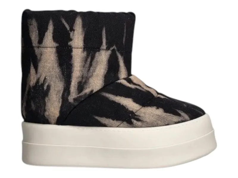 Rick Owens DRKSHDW Mega Bumper Low Lunar Boot Black Beige (DU02D2839 DBSUPA)