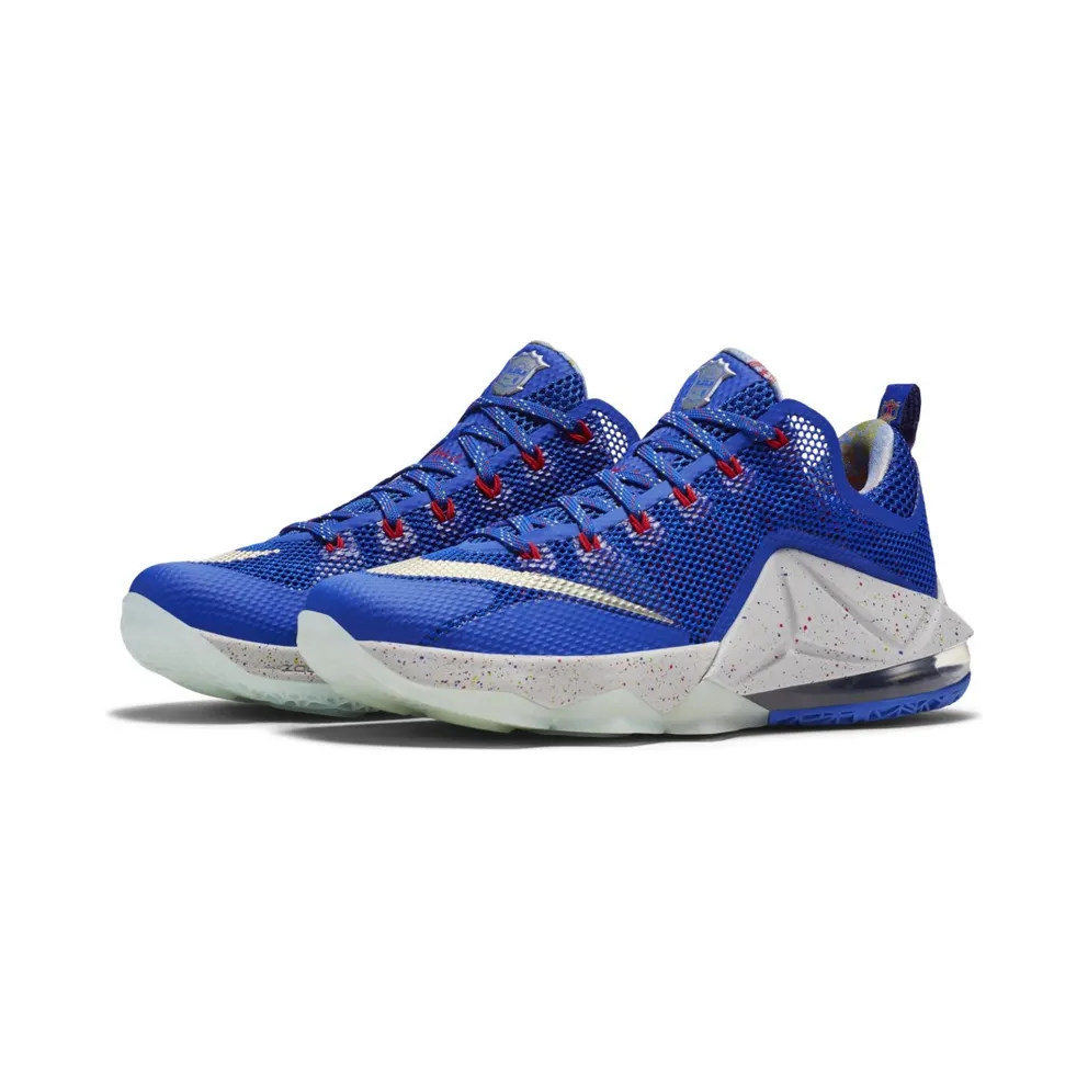 Nike LeBron 12 Low Hyper Cobalt Hyper Cobalt/Metallic Silver-Light Crimson (812560-406)