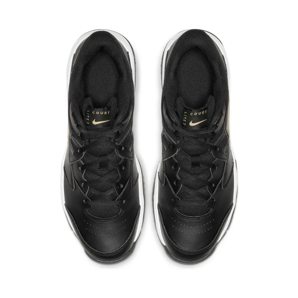 Nike Court Lite 2 “Black / White / Metallic Gold” (AR8836-012)