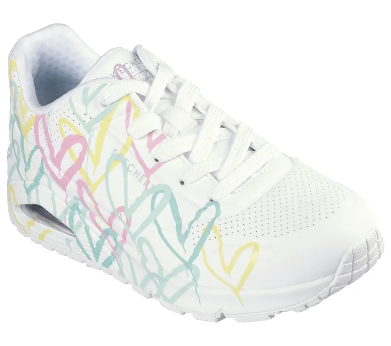 Skechers JGoldcrown: Uno – Changed Love – White / Multi (177982 WMLT)