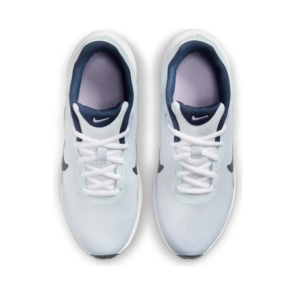 Nike Revolution 7 GS “Football Grey Midnight Navy” (FB7689-004)