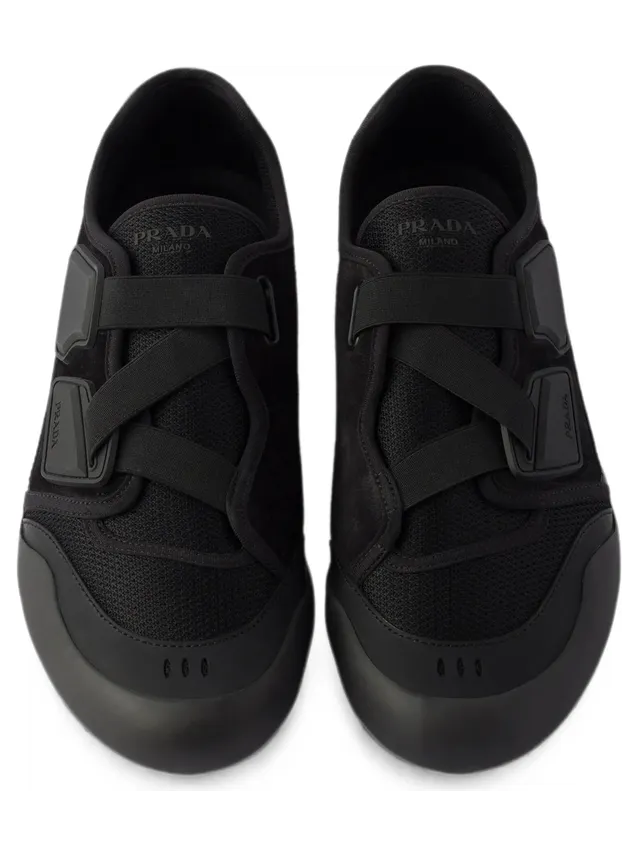 Prada Speedrock Leather and Mesh Fabric “Black” (2EE487 F G000 3H0K F0002) (2)