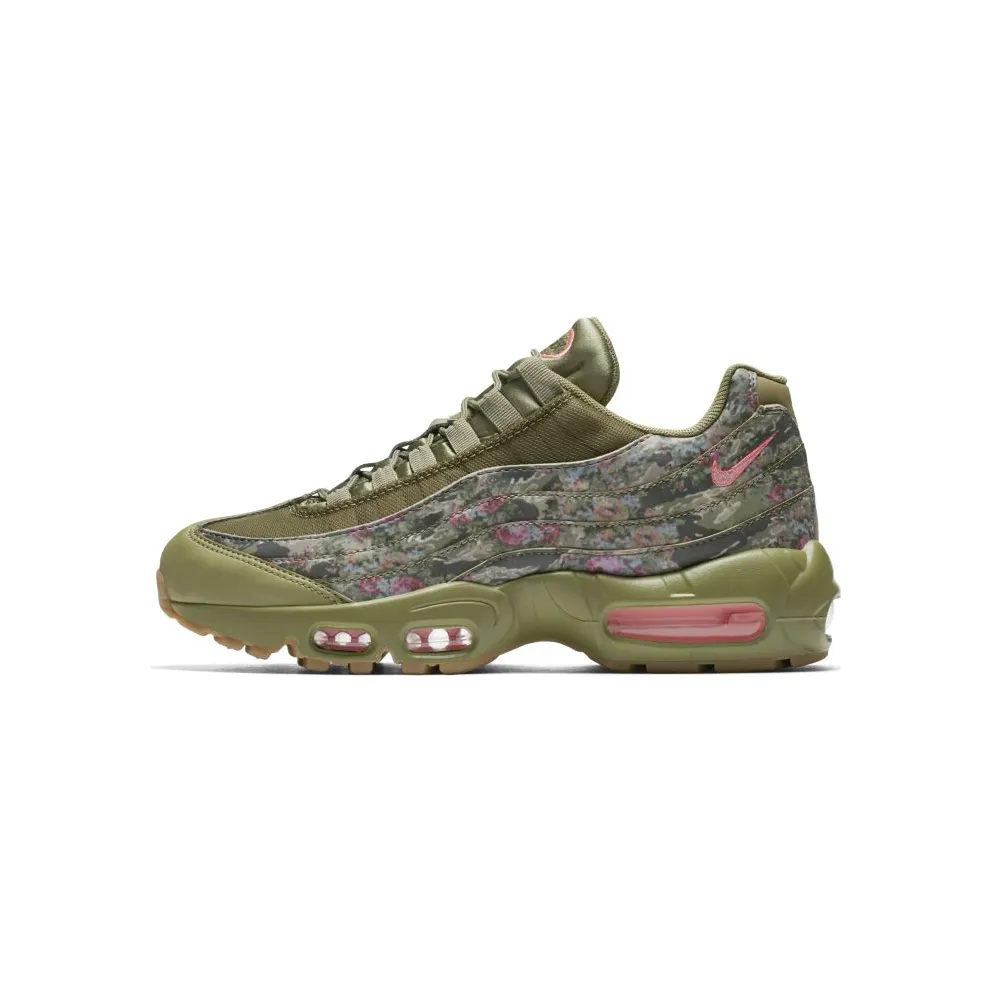 Nike Air Max 95 Floral Neutral Olive (W) Neutral Olive/Arctic Punch-Gum Light Brown-Rush Maroon-Cargo Khaki-Sunset Pulse (AQ6385-200)