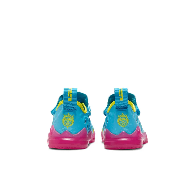 Nike LeBron 17 Dunked South Beach (TD) Blue Fury/Fire Pink-Opti Yellow (CJ2526-400)
