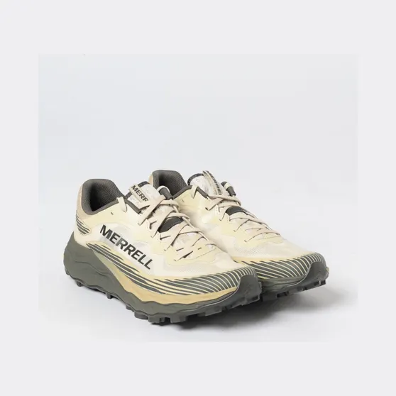 Merrell Agility Peak 6 Technical Fabric Sneakers with Vibram Sole and Contrast Logo Green (J00003311VERDE)