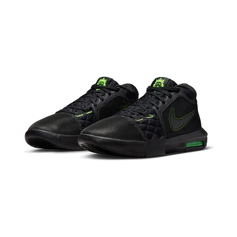 Nike LeBron Witness 8 “Black / Volt” (FB2239-002)