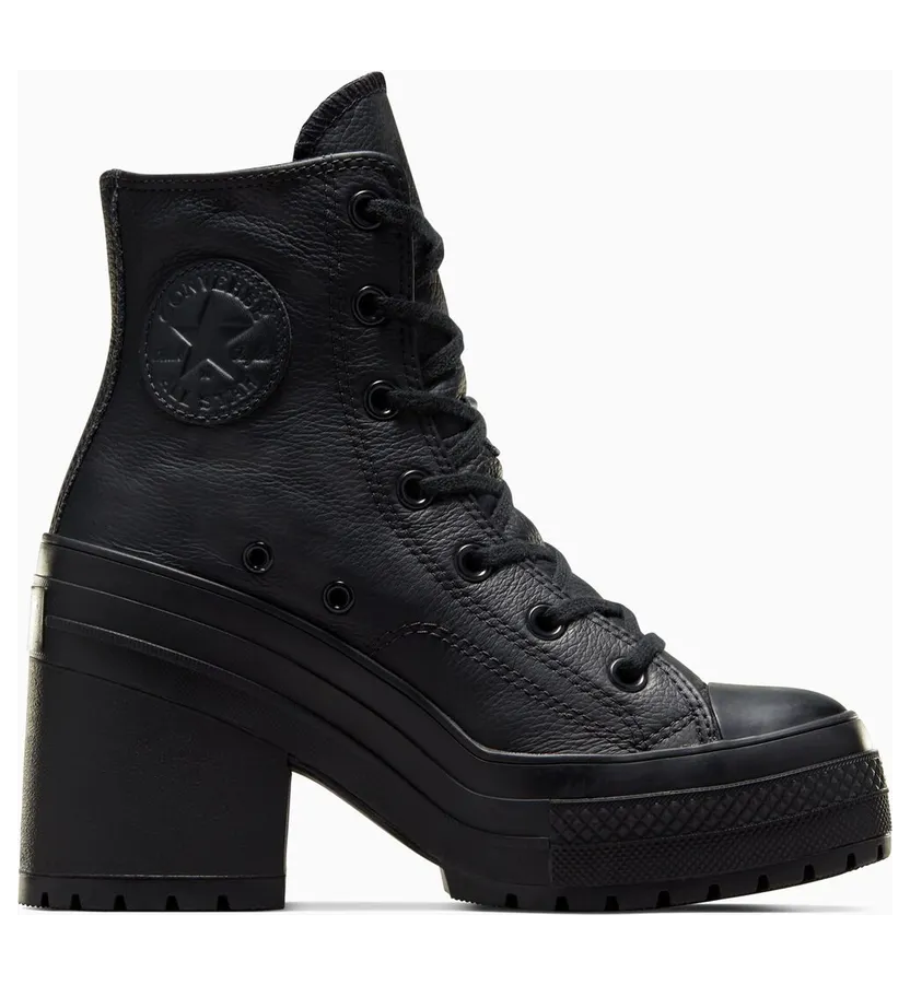 Converse Chuck 70 De Luxe Heel Leather Black/black/white