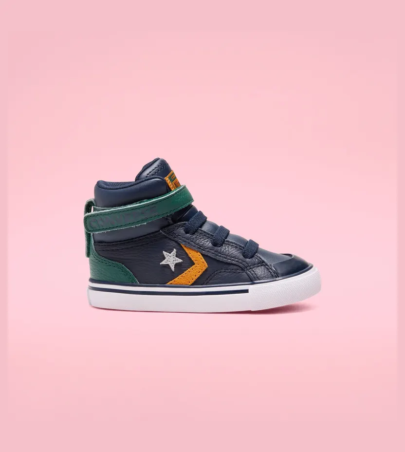 Converse Toddler Twill Twist Pro Blaze Strap High Top Obsidian/midnight Clover (768425C)