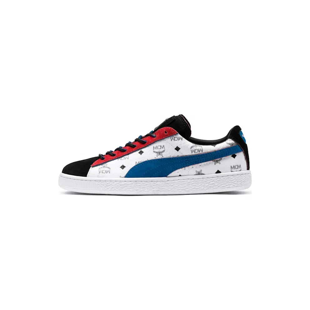 Puma Suede Classic MCM (Black) Whisper White/Blue-Puma Black (366299-03)