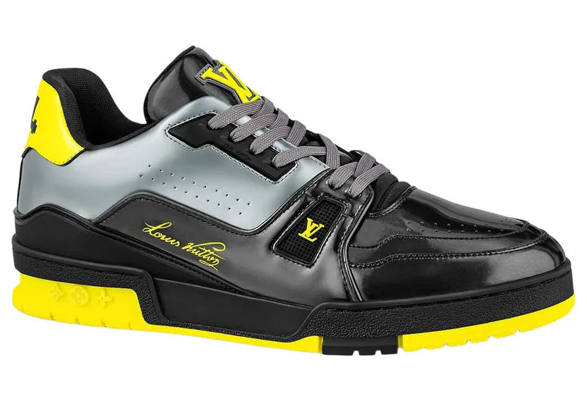 Louis Vuitton Trainer Black Yellow (1A9JTV)