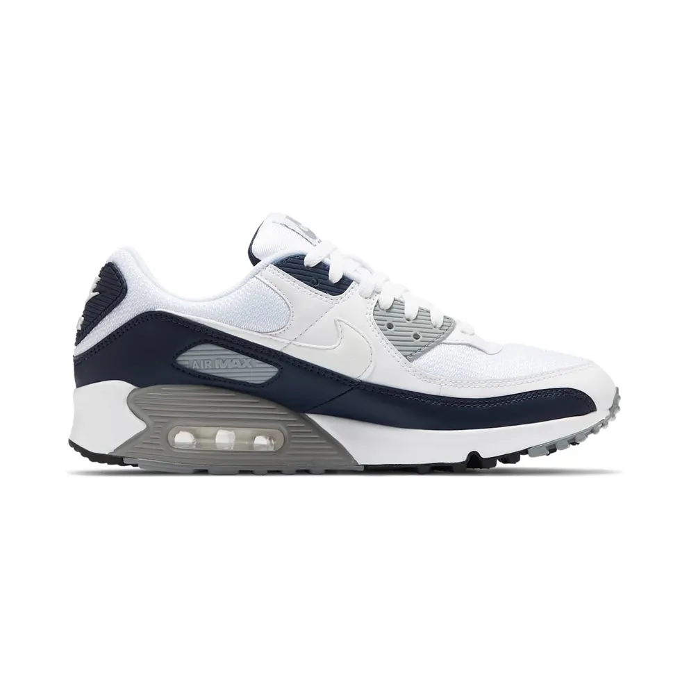 Nike Air Max 90 White Grey Obsidian White/Light Smoke Grey-Particle Grey-Obsidian (CT4352-100)
