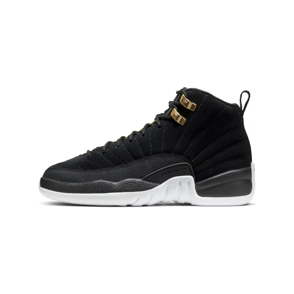 Jordan 12 Retro Reverse Taxi (GS) Black/White-Taxi-Black (153265-017)