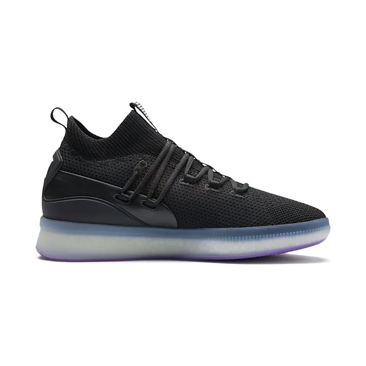 Puma Clyde Court Disrupt Black Electric Purple