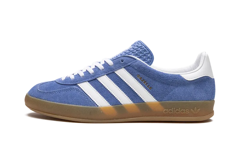 adidas Gazelle Indoor “Blue Fusion”: diep blauw met een gouden randje