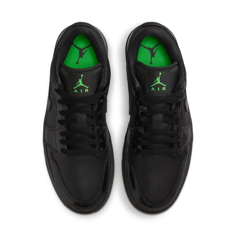 Jordan 1 Low SE “Black Croc Scream Green” (IQ9701-010)