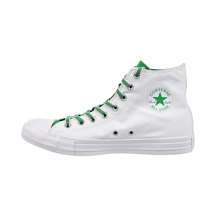 Converse Chuck Taylor All Star Hi “White/Green/Cherry Blossom” (160465C)