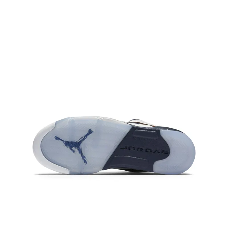 Jordan 5 Retro Low Dunk From Above (GS) White/Metallic Gold Star-Midnight Navy (314338-135)