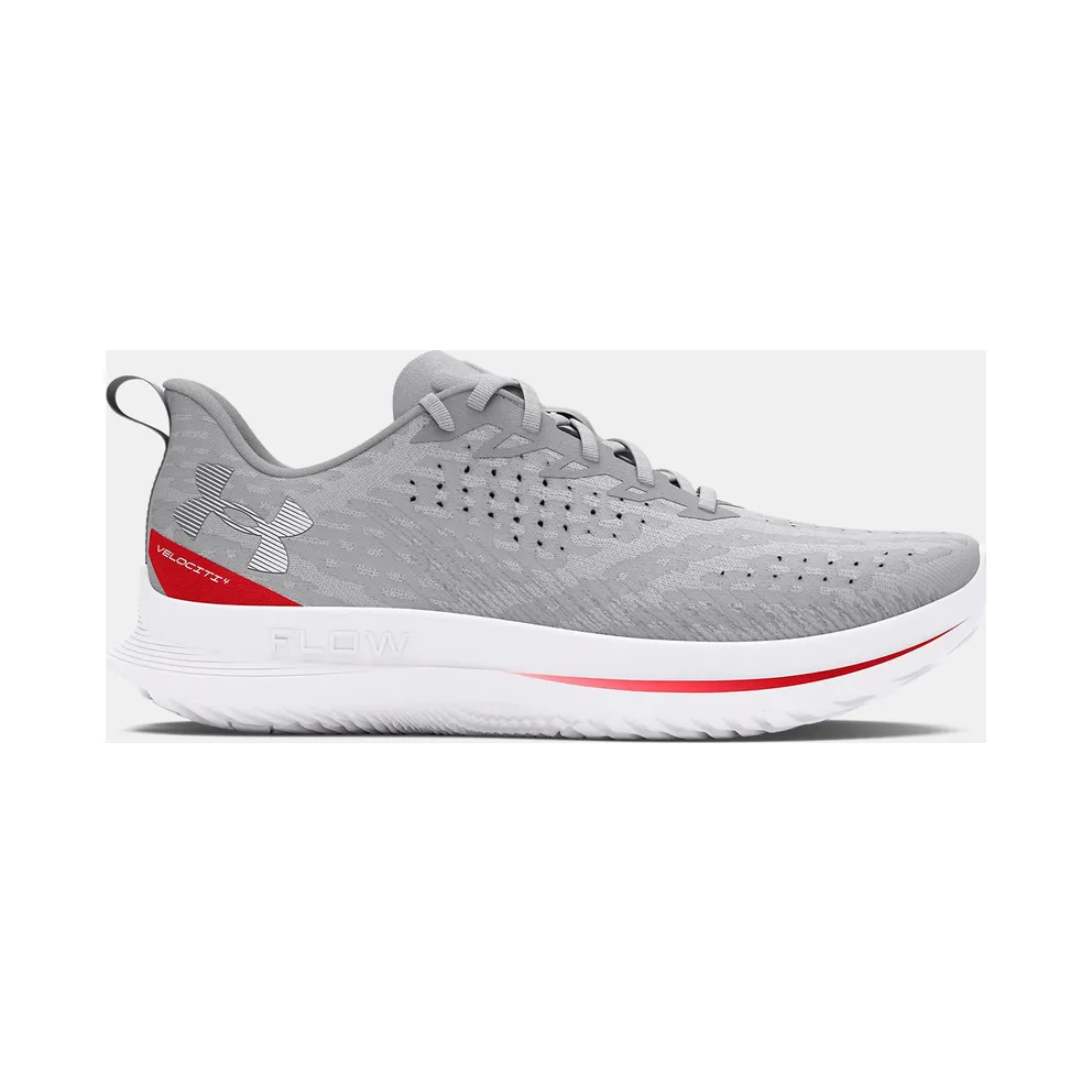 Under Armour Flow Velociti 4 Halo Grey Racer Red (3027585-104)