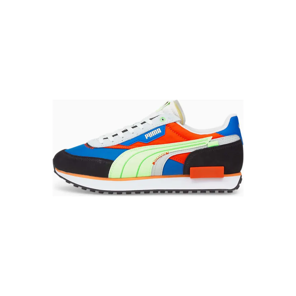 Women’s PUMA Future Rider Displaced Victoria Blue/Fizzy Lime (383148-02)