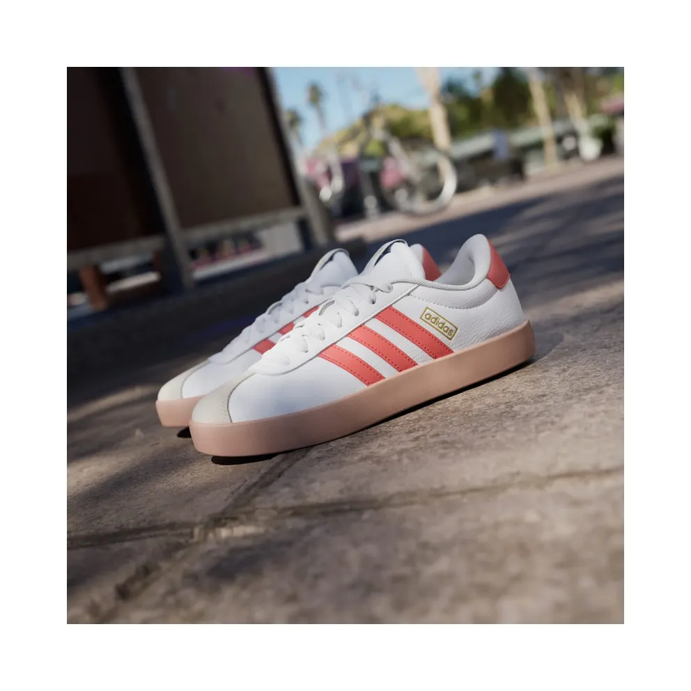 Adidas VL Court 3.0 Cloud White / Preloved Scarlet / Gold Metallic (JP5346)