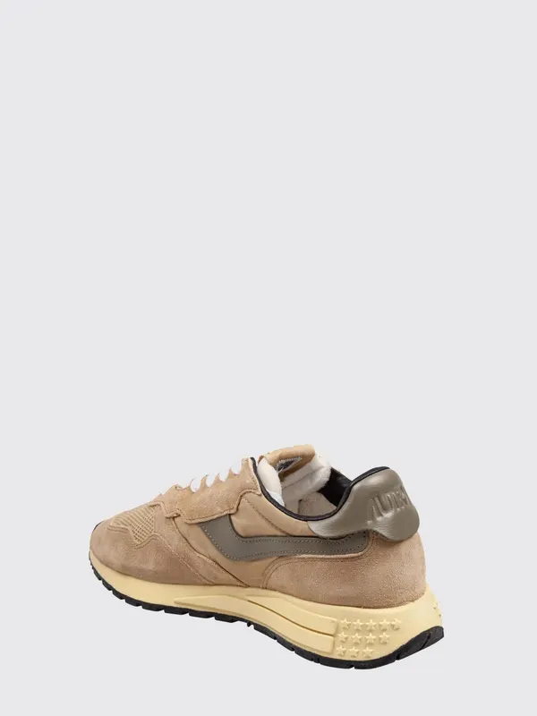 Autry Reelwind in Leather and Nylon with Worn Effect Camel (WWLMGQ01)