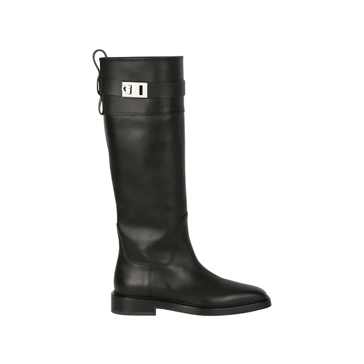Ferragamo Bugo Knee-High Boots Black (01G205-764001-1C)