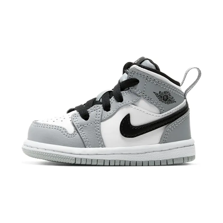 Air Jordan 1 Mid TD ‘Light Smoke Grey’ “Light Smoke Grey / White / Black” (640735-092)