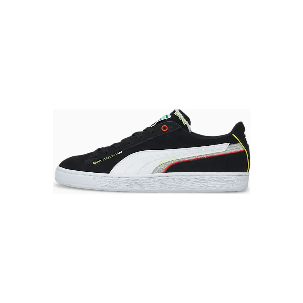 Puma Suede Displaced Basketball Shoes White/Black (382875-05)