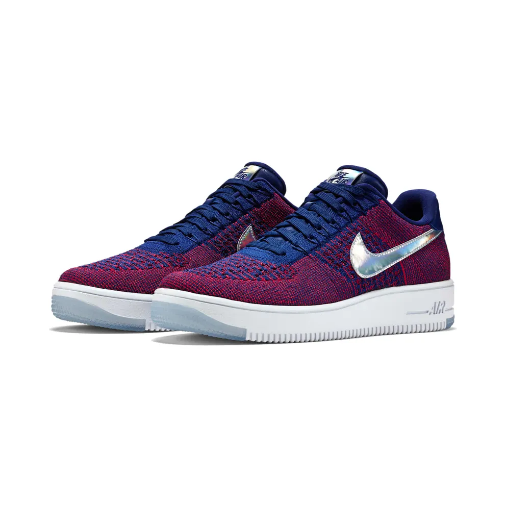 Nike Air Force 1 Low Flyknit USA Gym Red/Deep Royal Blue-White (826577-601)