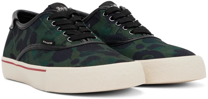 Coach 1941 Green Lace-Up Skate Shoes (CA277 R54)