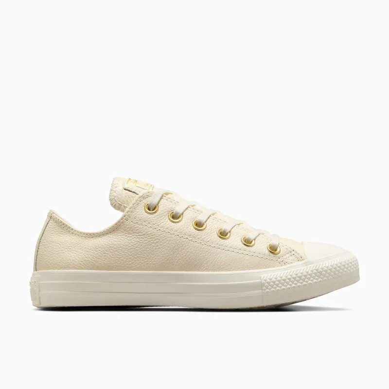 Converse Chuck Taylor All Star Mono Leather Egret/Egret/Gold (A13814C)