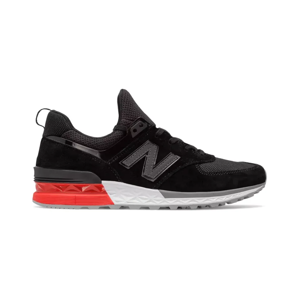 New Balance 574 Sport Black Red (MS574AB)