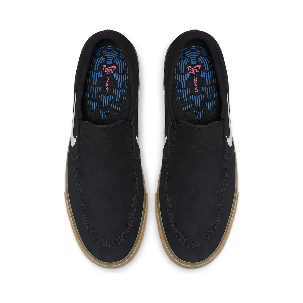 Nike SB Zoom Janoski Slip RM Black White Gum Black/White-Black-Gum Light Brown (AT8899-001)