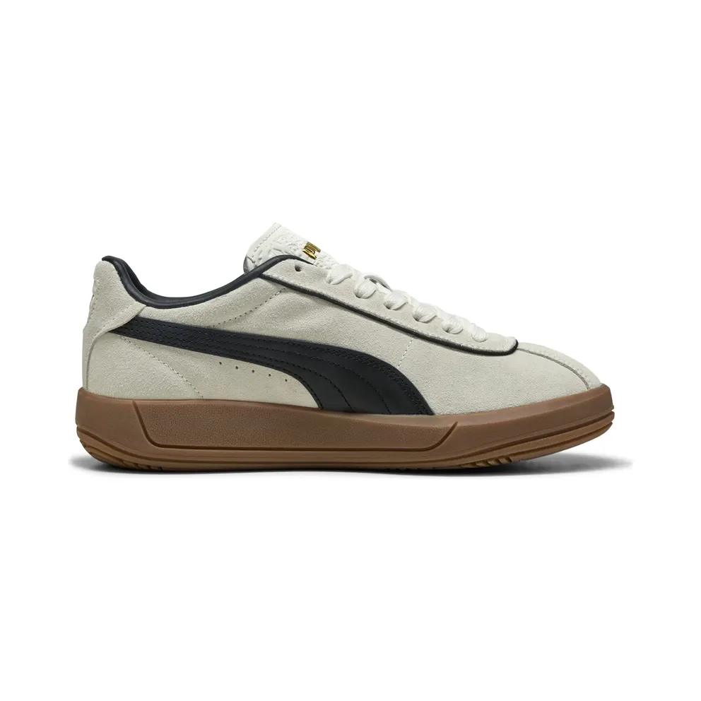 Puma Club Klassika Suede “Warm White / Puma Black / Puma Gold” (400718_01)