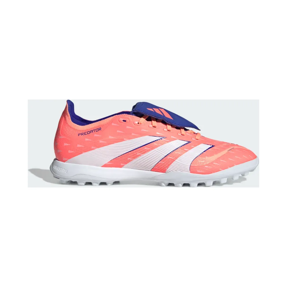 adidas Predator League Fold-over Tongue Turf Boots “Signal Coral / Cloud White / Beam Orange” (JQ1074)
