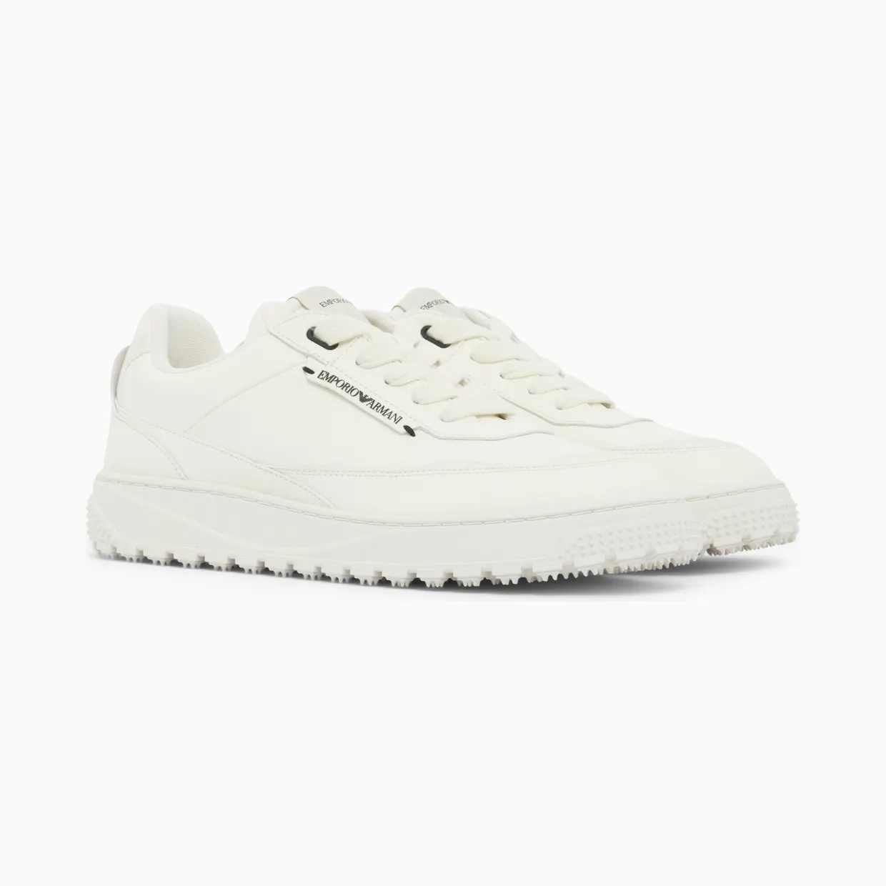 Armani Lace-Up Sneakers With A Textured Rubber Sole (EM006510-AF27353-U0003) (2)