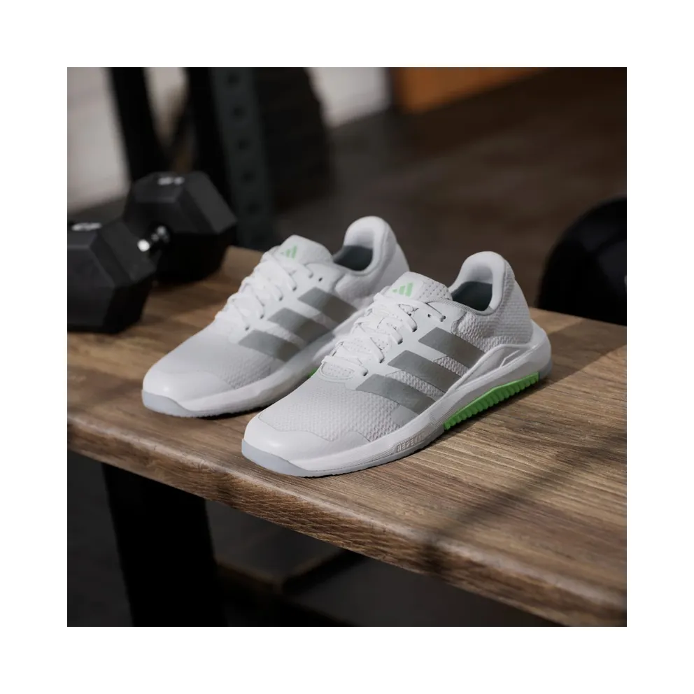 Adidas Dropset Base Cloud White / Matte Silver / Lime Burst (JS3048)