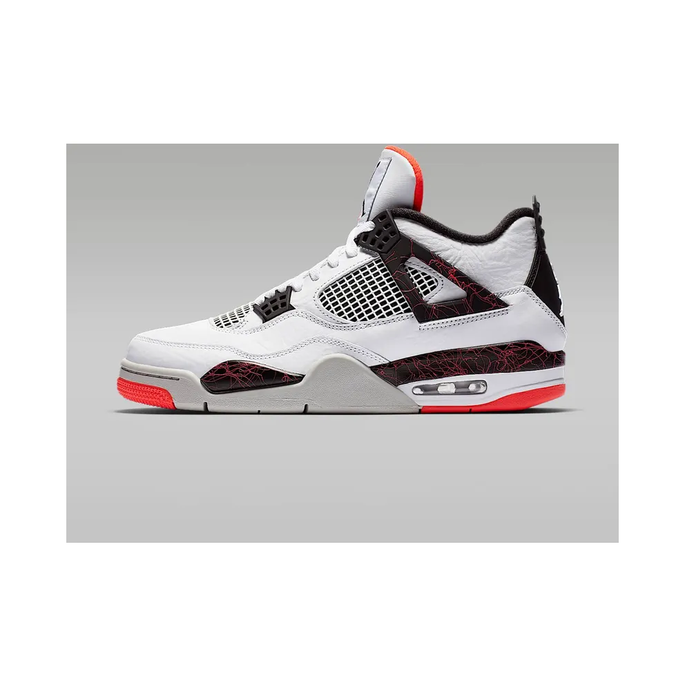 Jordan 4 Retro Flight Nostalgia White/Black-Bright Crimson-Pale Citron (308497-116)