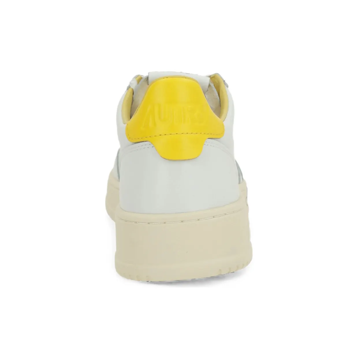 Autry Medalist Perforated Leather “White/Yellow” (AULM ML07) (2)