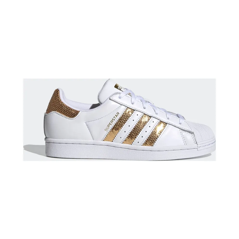 adidas Superstar Sneaker Cloud White / Gold Metallic / Cloud White (G55658)